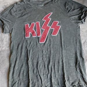 Lucky Brand Kiss Band T-Shirt